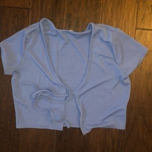 UO tie front trendy top